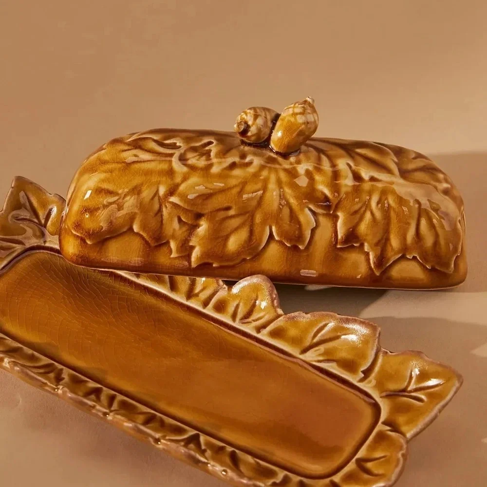 NWT Anthropologie Morel Butter Dish